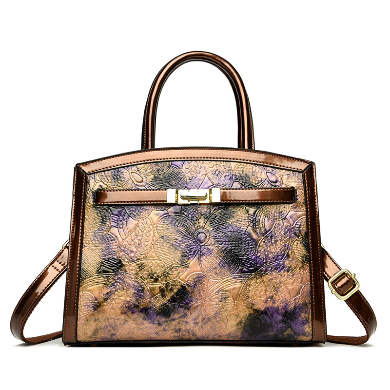 2024 nueva moda impresa bolsos de madres bolsos populares bolsos de hombro de mujer simple bolsos de mano de gran capacidad