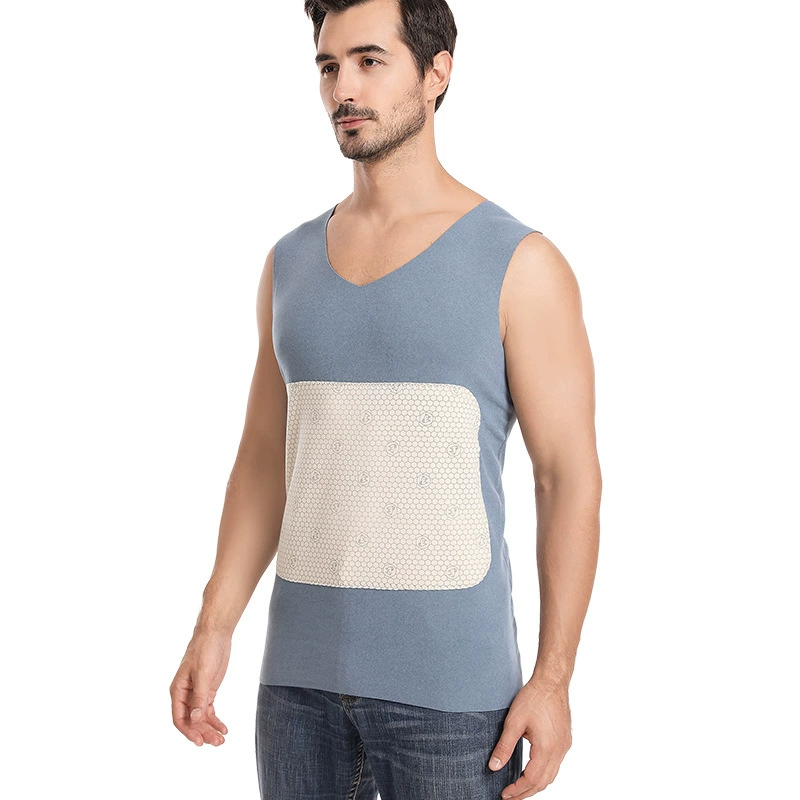 Breathable double-sided vest, velvet keep warm umbilical bandage, underwear, wholesale