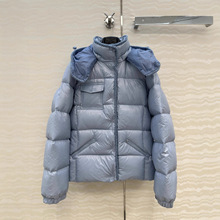 正确版本现货高品质蒙家25新款女士二代小蛮腰羽绒服外套网红同款