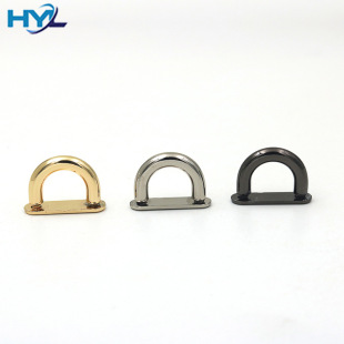 Bag Hardware Accessories 4-Point U-Shaped Arch Bridge Buckle Metal Small Handle Shoulder Strap Hanging Buckle Portable Hanging Buckle with Bottom Plate Screw