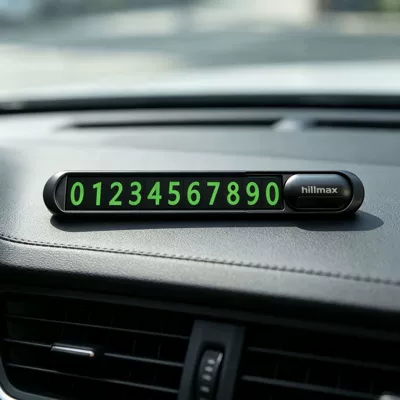 Phone Number Plate Luminous Metal – Nömrəli dayanma kartı