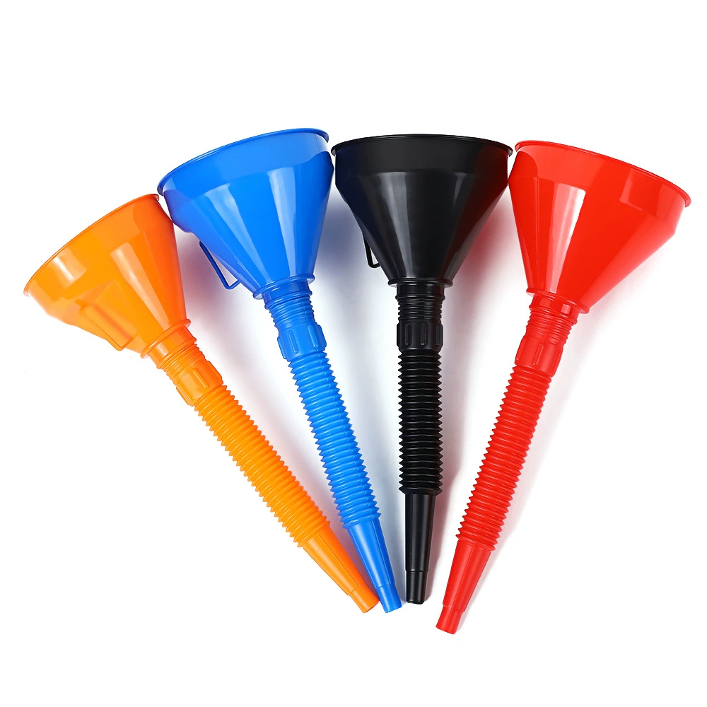 Фильтр-воронка для заправки автомобилей и мотоциклов, воронка для топлива большого диаметра с фильтром, литьевая воронка, многофункциональная воронка для заправки шлангом