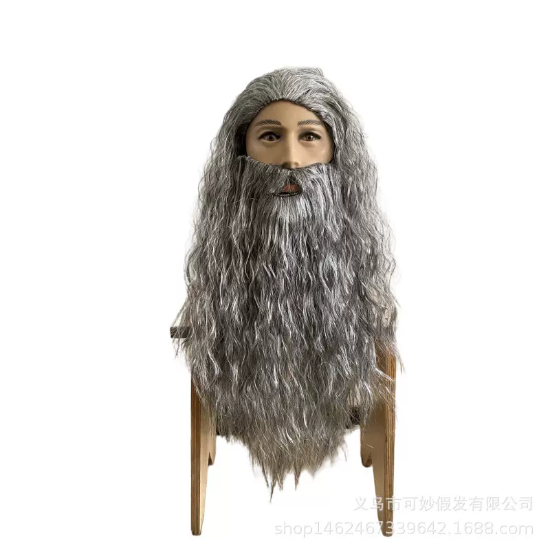 指环王霍比特人甘道夫巫师假发胡子套装圣诞节cosplay假发头套厂