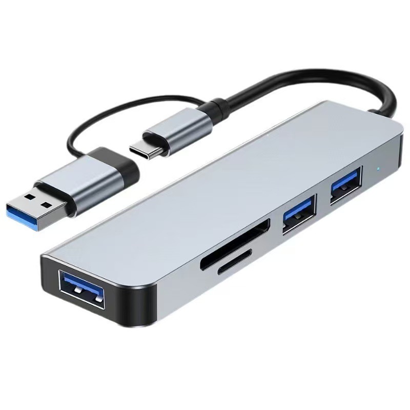 Type-C HDTV HD Dönüştürücü Çok Fonksiyonlu Genişletme İstasyonu Telefon Bilgisayar USB Çok Portlu Genişletme İstasyonu