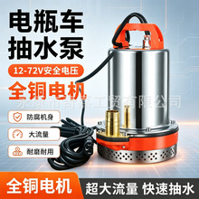直流潜水泵电动电瓶车专用48v60v72v正宗小型水培浇菜抽水泵