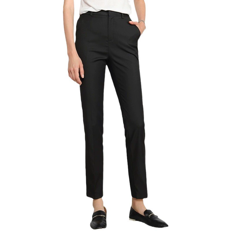 213 теплый повседневный костюм на флисовой подкладке, брюки, женские прямые длинные брюки для похудения, женские брюки с драпировкой, профессиональные брюки