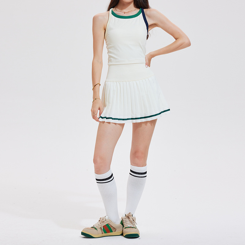 Caijue trajes de tenis transfronterizos femeninos chaleco de yoga antichoque chaleco superior elástico bádminton trajes deportivos femeninos