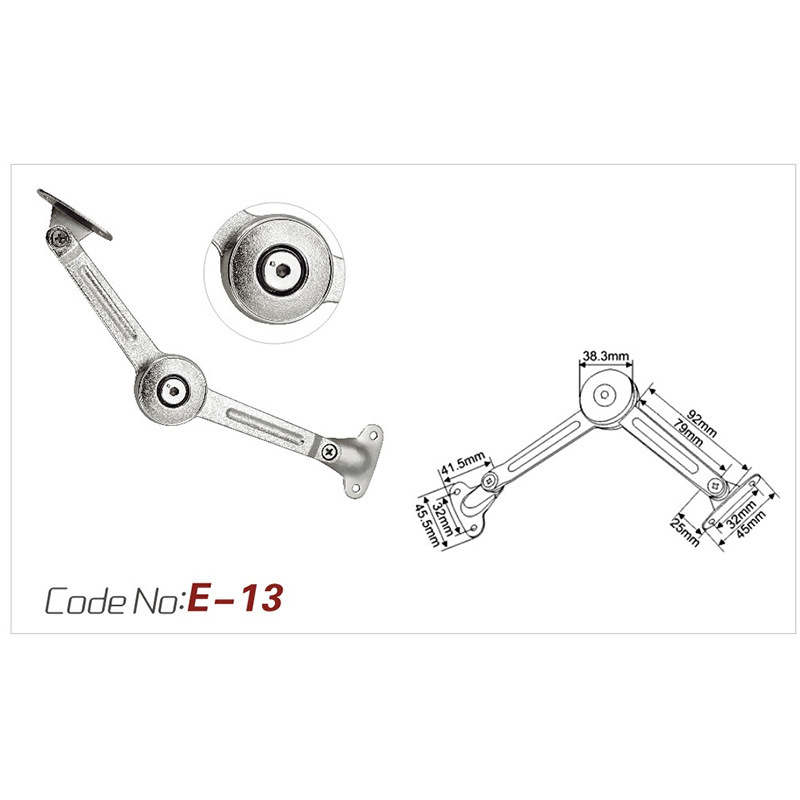 Parada a voluntad Varilla de soporte Puerta de gabinete engrosada Puerta abatibada Armario Maquinaria Aleación de zinc Parada a voluntad Varilla de soporte Parada a voluntad