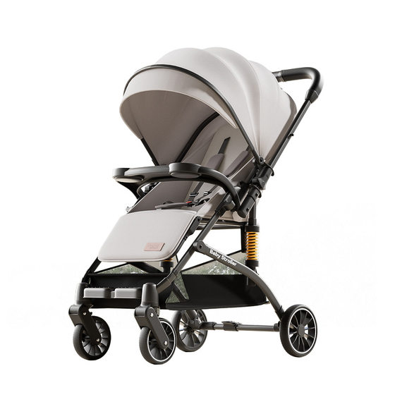 High-view two-way stroller 0 to 3 years old stroller can sit and lie light folding stroller walking baby artifact