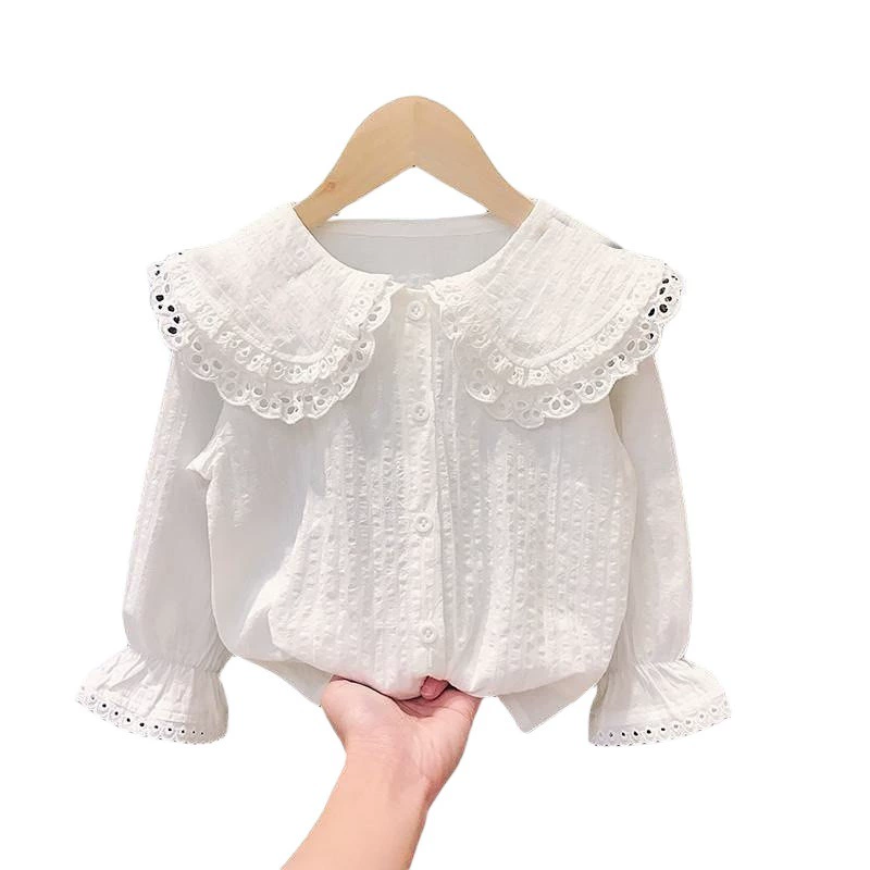 Autumn thin shirt, cardigan girl's, long-sleeve for leisure, Korean style, western style