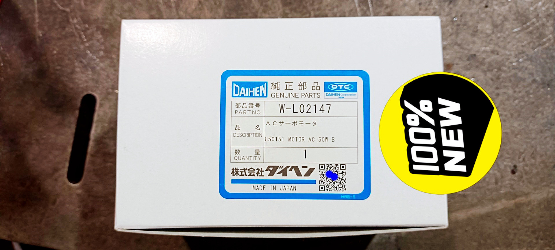 OTC欧地希机器人伺服电机W-L02147第六轴马达FD-B4 原装正品