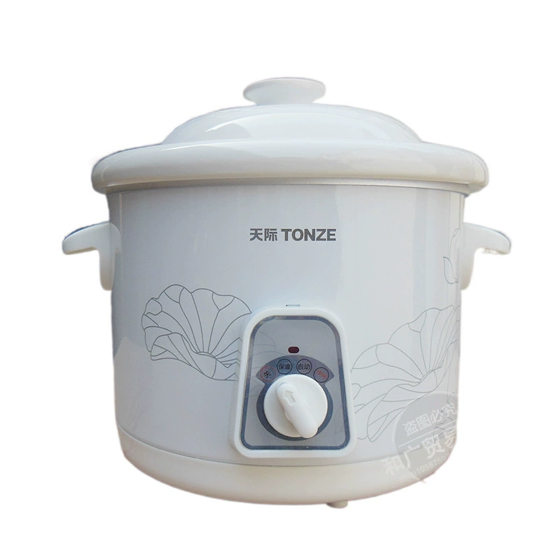Керамический детский электрический горшок Tianji 1L/2L/3L/4L/5L белый BB-порционный горшок для приготовления каши, супа и десертного ласточки-птица гнездо (паста)