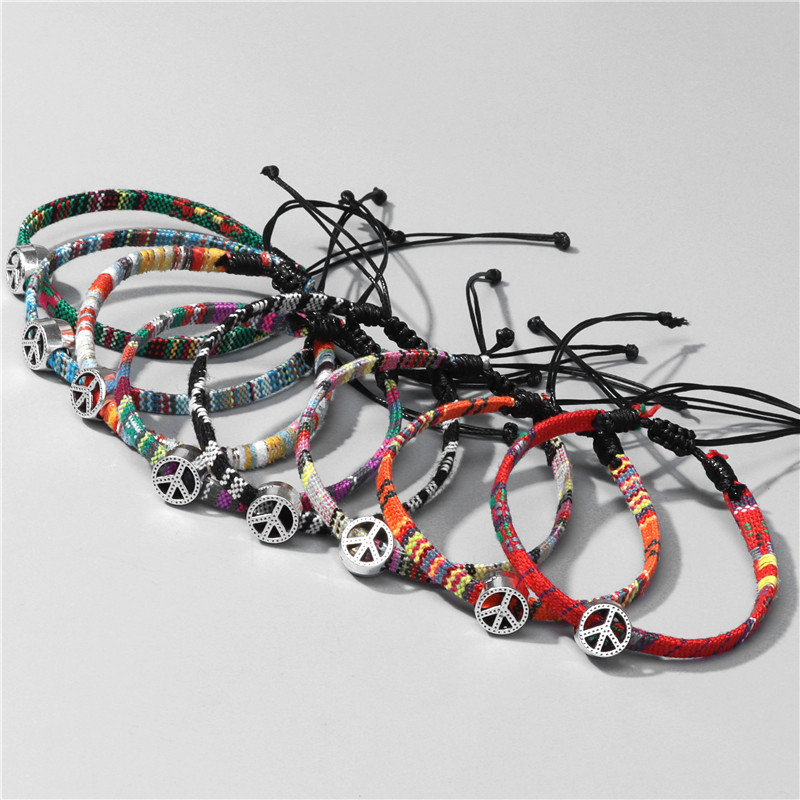 Retro Geometric Cloth Handmade Unisex Bracelets 1 Piece