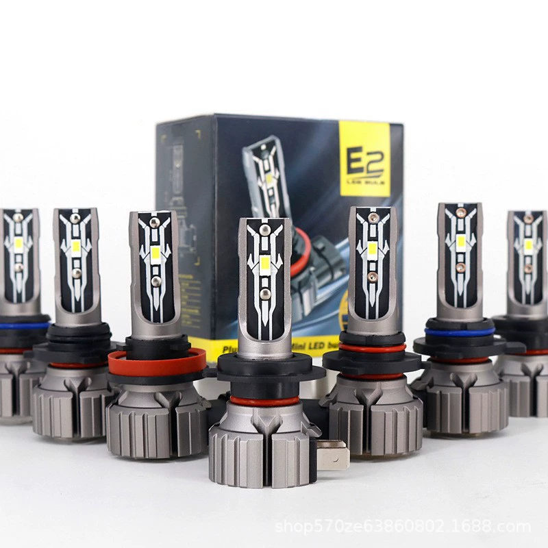 E2LED Автомобильные фары e2 прямой вставки светодиодные противотуманные фары супер-яркий концентратор H11 лампочки для установки фар без потерь