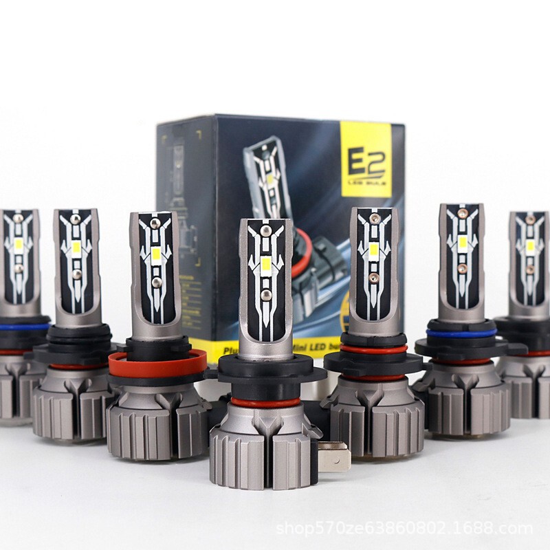 e2led Car Headlight e2 Plug-in Led Fog Light Headlight Super Bright Spotlight H11 Bulb Non-destructive Installation Car Light
