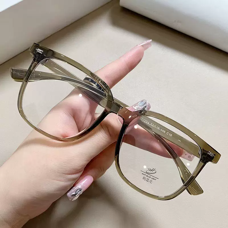 新款素颜TR90大脸显瘦神器镜架女近视可配度数眼镜框防蓝光眼镜男