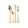 Golden tableware stainless steel, set home use, Amazon, custom made