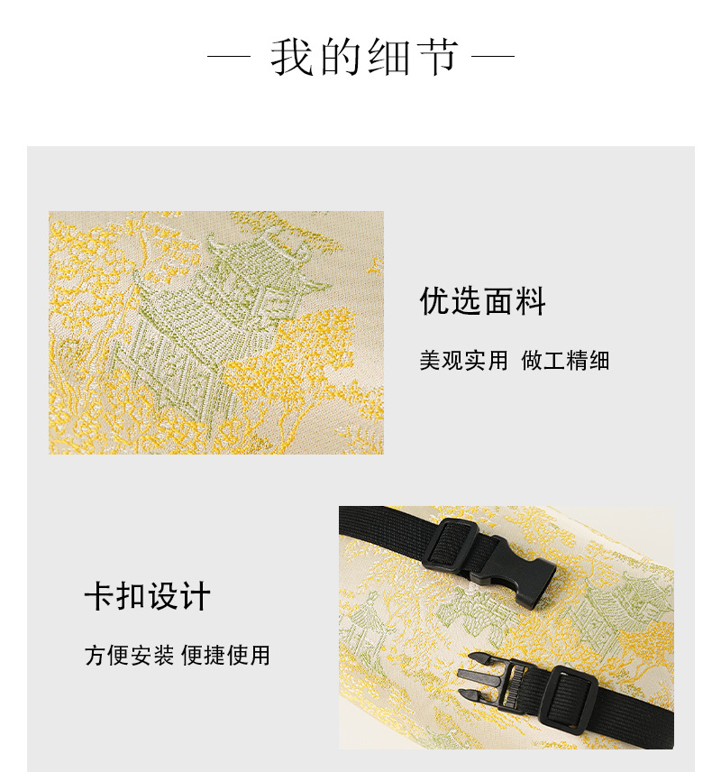 Manufacturer-customized car tissue box, new Chinese-style car seat back-mounted tissue bag, multifunctional car tissue dispenser