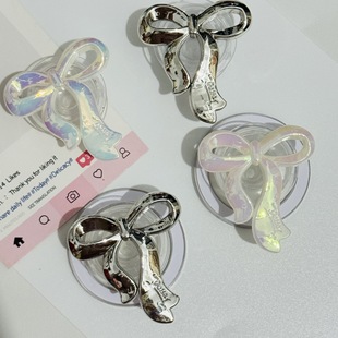 New Creative Bow Magnetic Phone Case Airbag Holder Korean Ins Style Retractable Lazy Desktop Holder