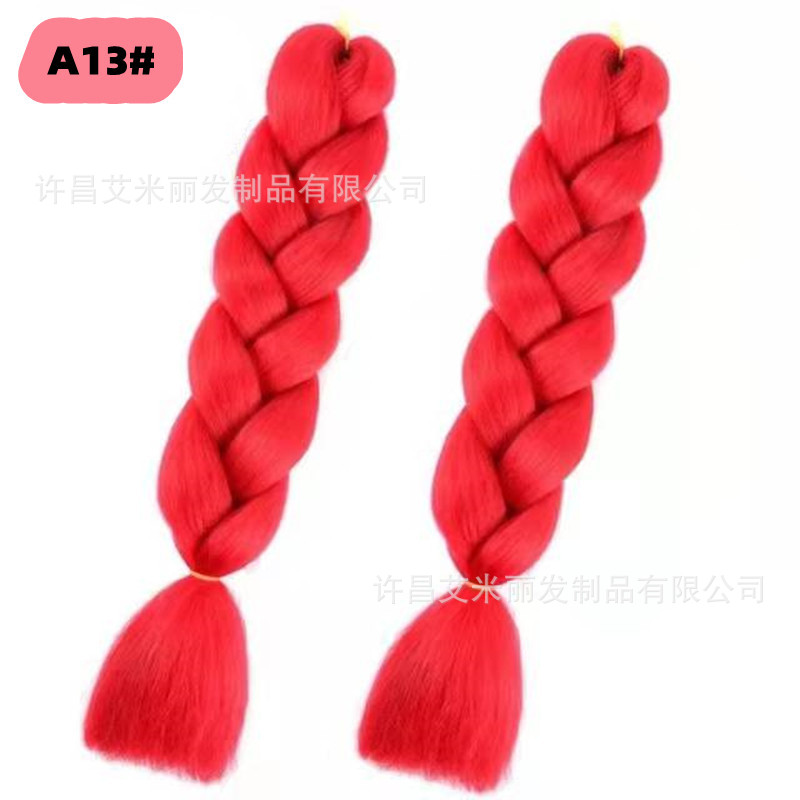 Trenzas africanas con cabello rosa渐 – materiales de alta temperatura, estilo boxeador