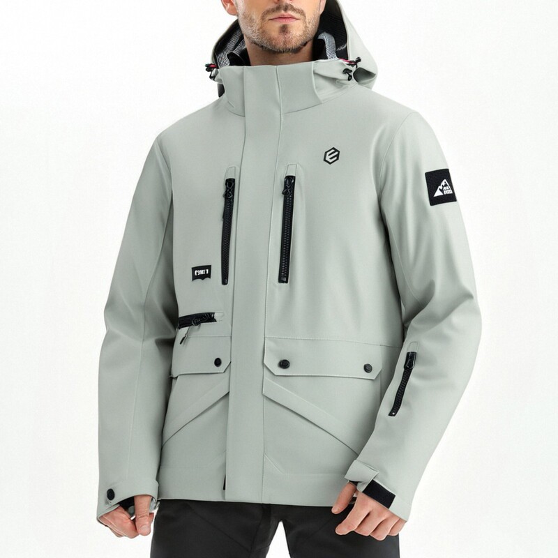 Cross-border men's jacket ski wear outdoor ski snowwear cotton jacket waterproof, warm, and breathable