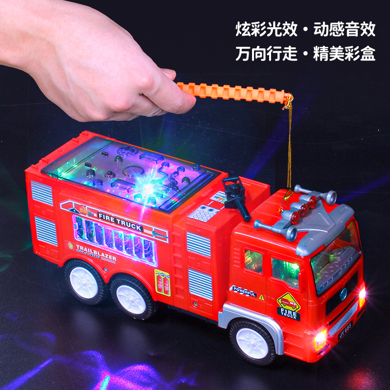 Transfronterizo 4D Vehículo eléctrico de ingeniería universal con música ligera Festival del Medio Otoño linterna Festival puesto linterna modelo de juguete