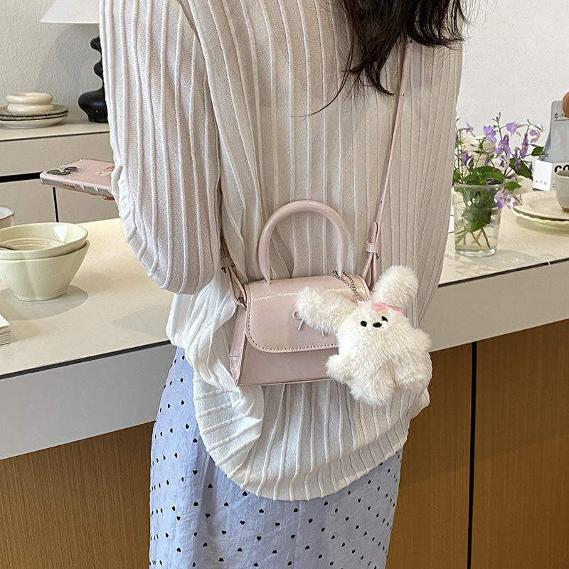 Bolsos infantiles transfronterizos dulces lindos arcos bolsos de mano de niña mini oso colgante bolsos de hombro