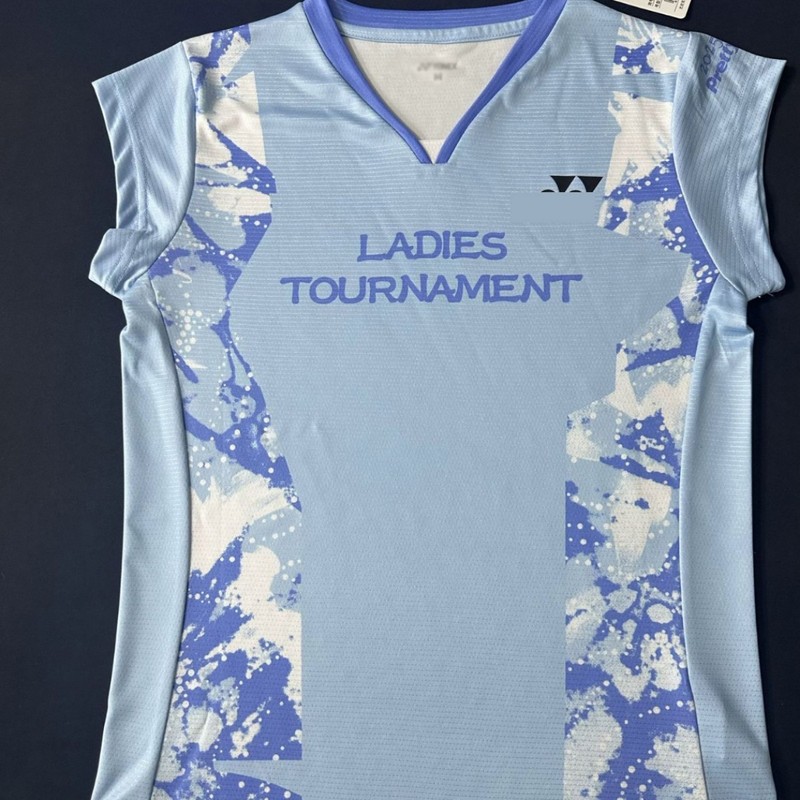 2025 新しい Meiwu Zhizhi 小さなフライングスリーブバドミントンスポーツウェア通気性速乾性トップスグループ購入|undefined