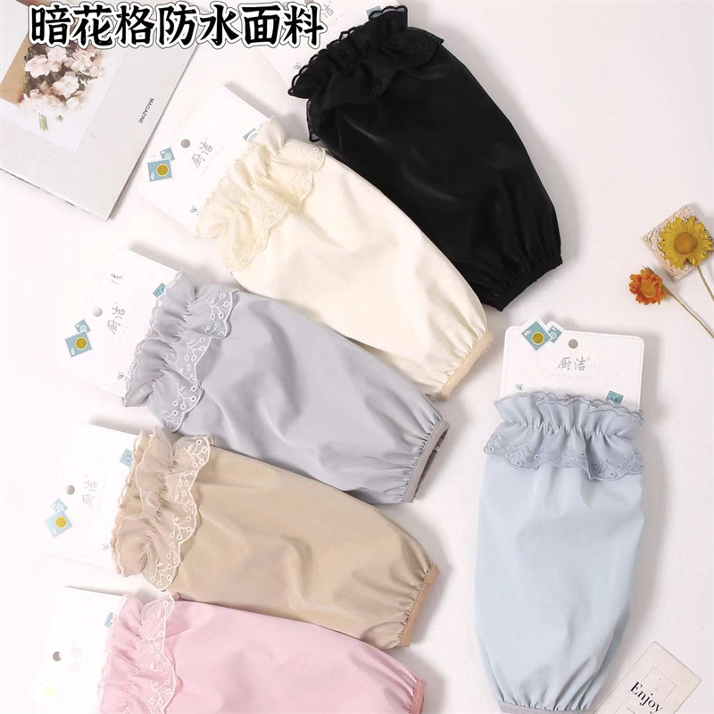 Franela impermeable bordada cocina del bebé de los hombres de las mujeres largo oversleeve mangas de la mano de los niños al por mayor estudiante Otoño e Invierno