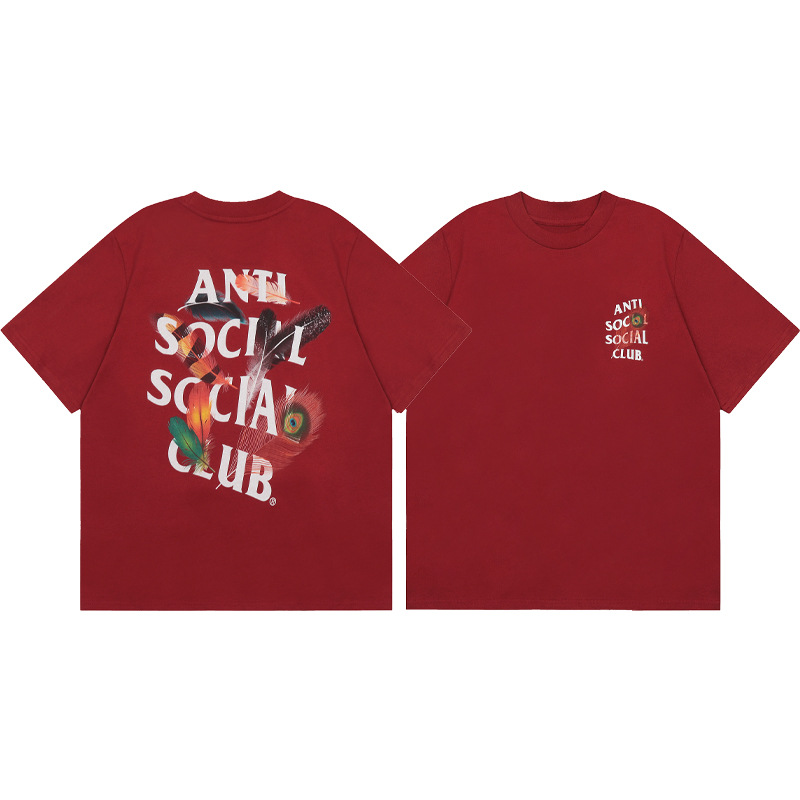 Versión correcta ASSC Club de dibujos animados relámpago impresión conjunta cuello redondo de los hombres Jersey pareja manga corta Camiseta moda