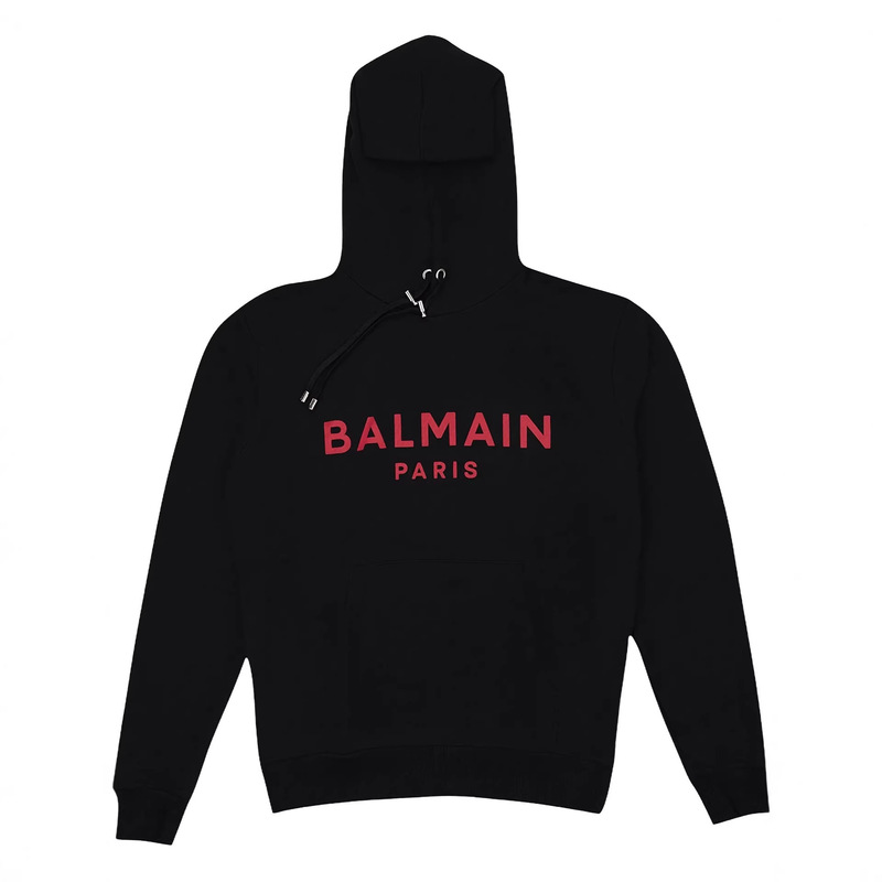 For 26 years, Balmain has been releasing new early spring hoodies with bold letter prints, casual loose fit, long sleeves, and drawstrings For 26 years, Balmain has been releasing new early spring hoodies with bold letter prints, casual loose fit, long sleeves, and drawstrings