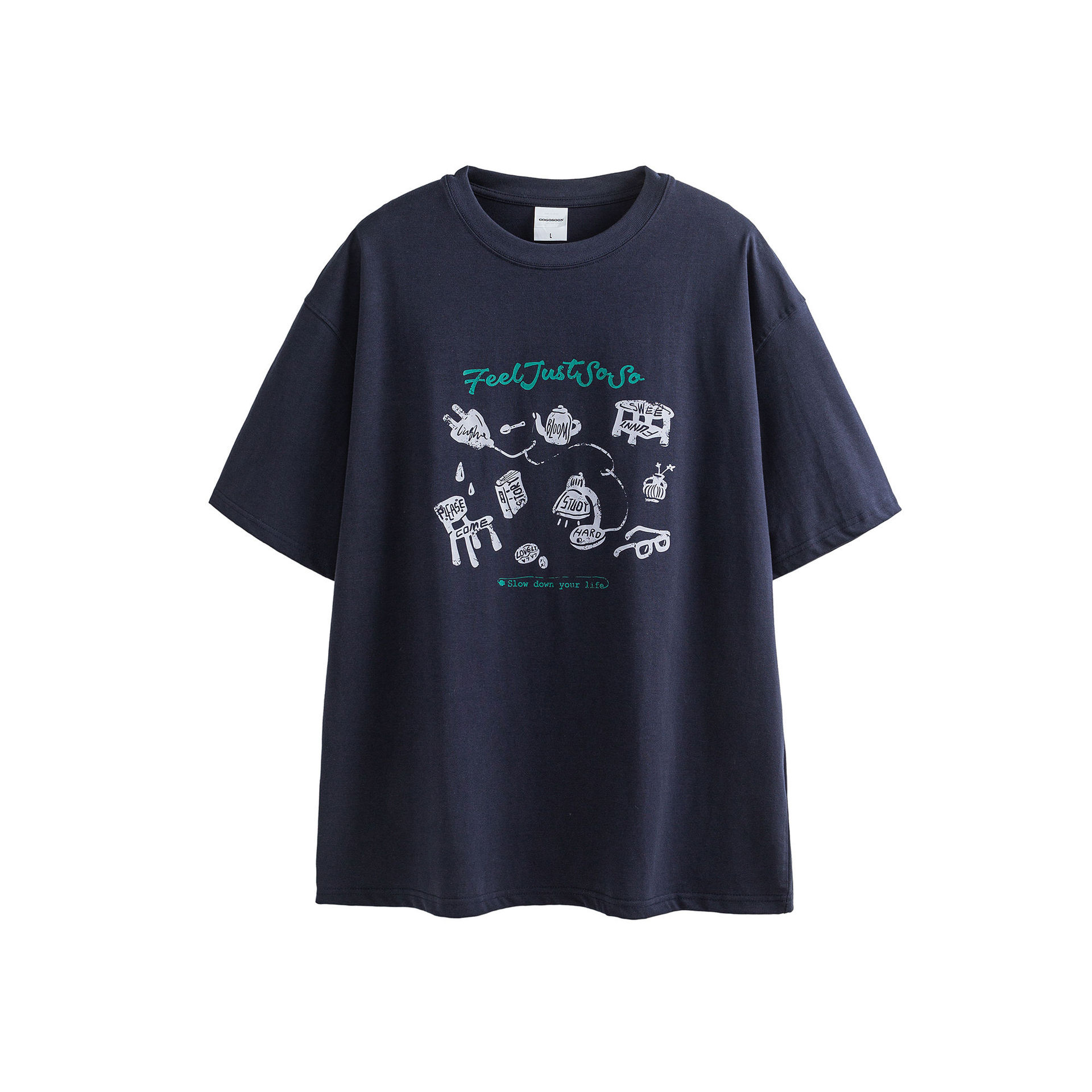 Summer cotton sports breathable T-shirt for students