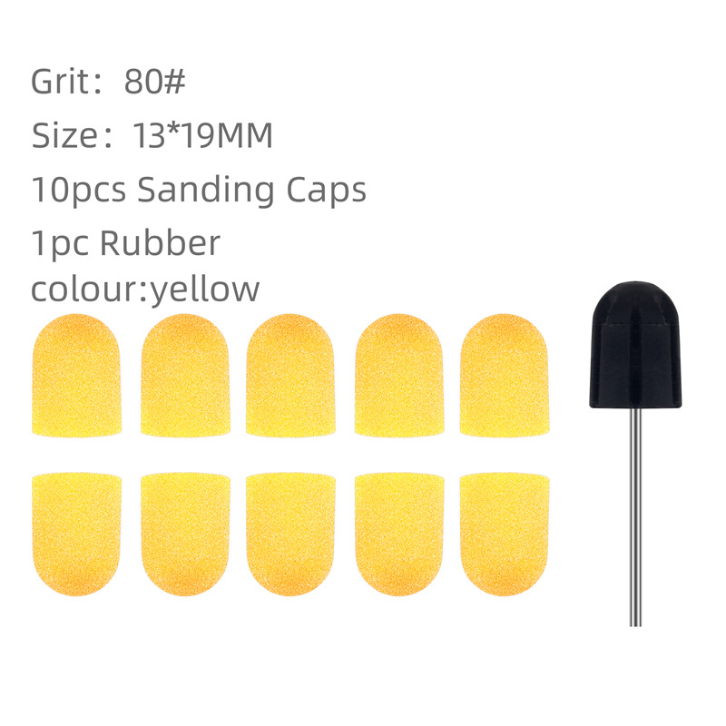 Máquina de pulir de tapas de arena de color de manicura especial transfronteriza herramienta de manicura removedor de uñas eliminación de piel muerta tapa de arena con tambor de arena