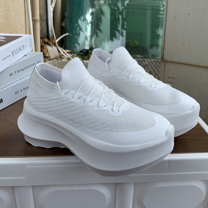 Lisa Xiaosa's Same Style Feiwei Daddy Shoes for Women 2024 Summer Genuine Leather Thick Sole Increased Breathable Platform Shoes Sports Mesh Shoes