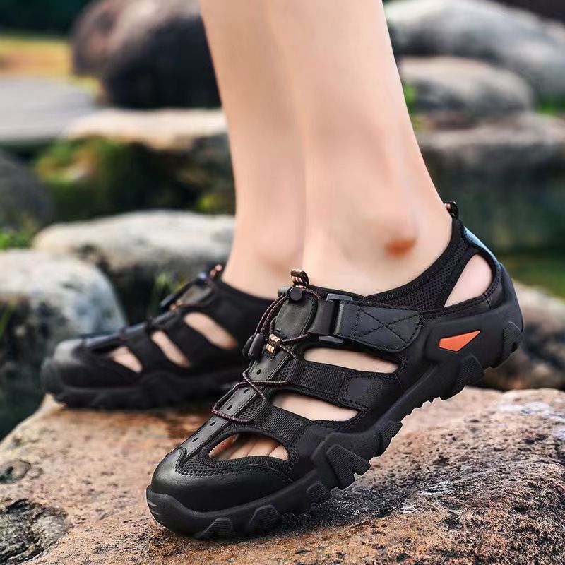 남성 여름 샌들 비치 신발 통기성 내마모성 야외 스포츠 레저 패션 트렌드 조커 국경 도매