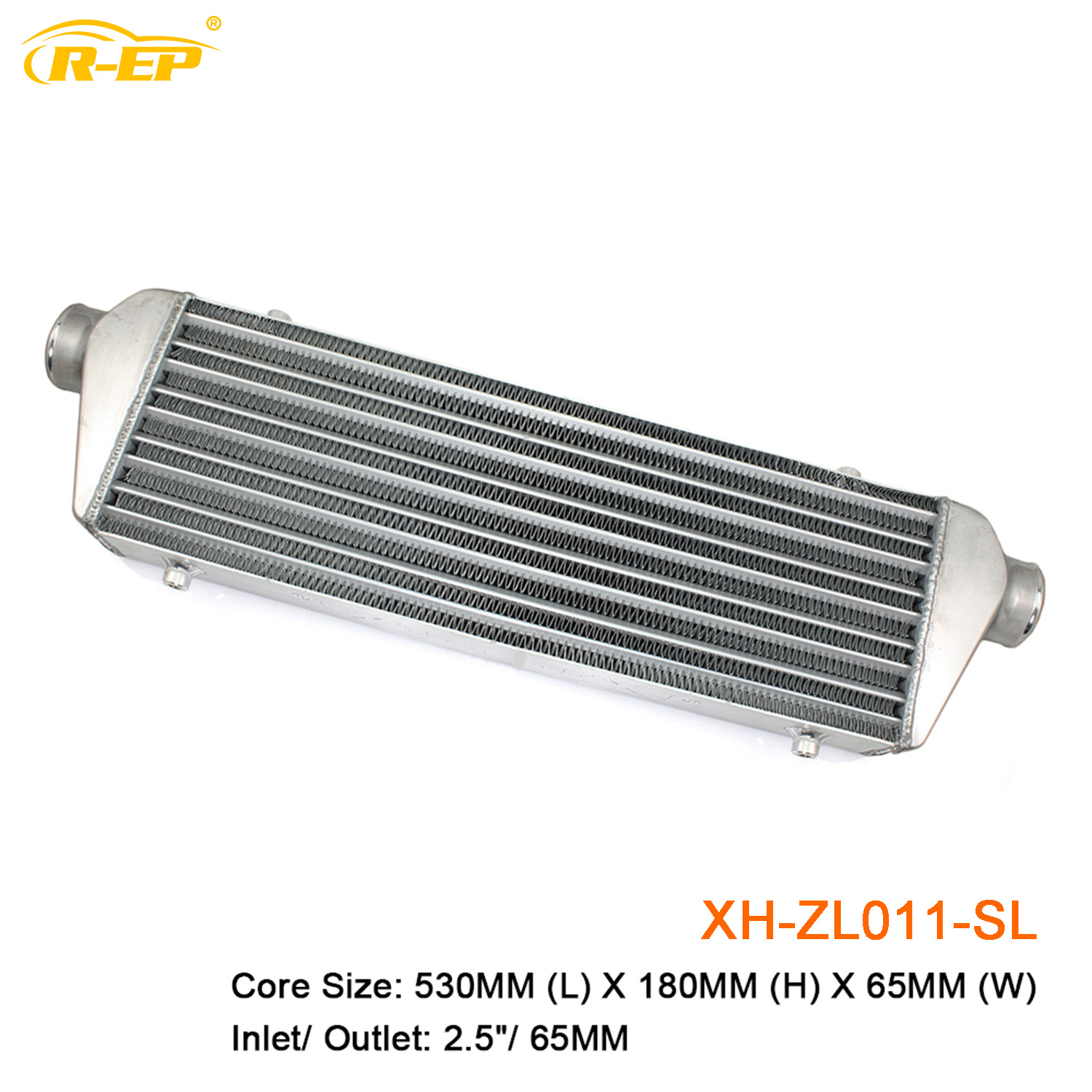 Car Modified Intercooler Universal530x180x76-65 MMIntake Turbo Radiator Aluminum Tube Type