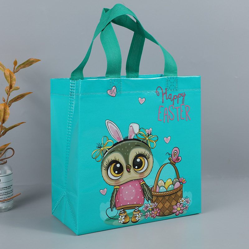 Transfronterizo en stock Bolsa de regalo de Pascua Bolso de dibujos animados no tejido Bolso de decoración de fiesta tridimensional grande traje