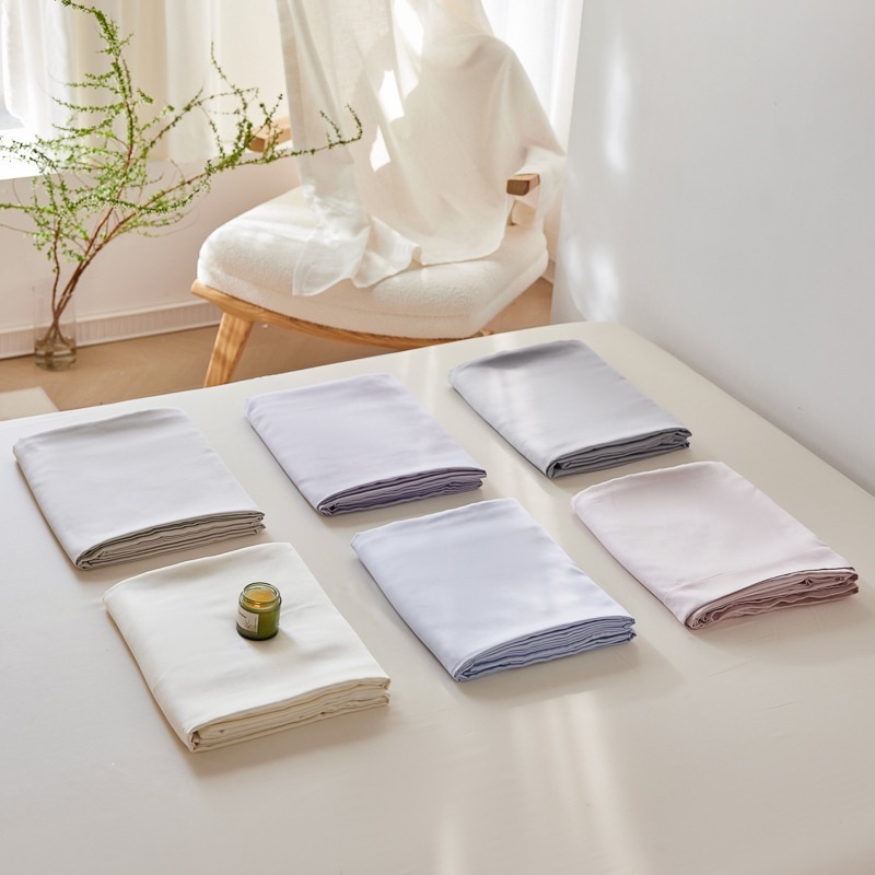 Luxury Summer Cool Lyocell Duvet Cover Solid Colour Single Piece_voghion.com