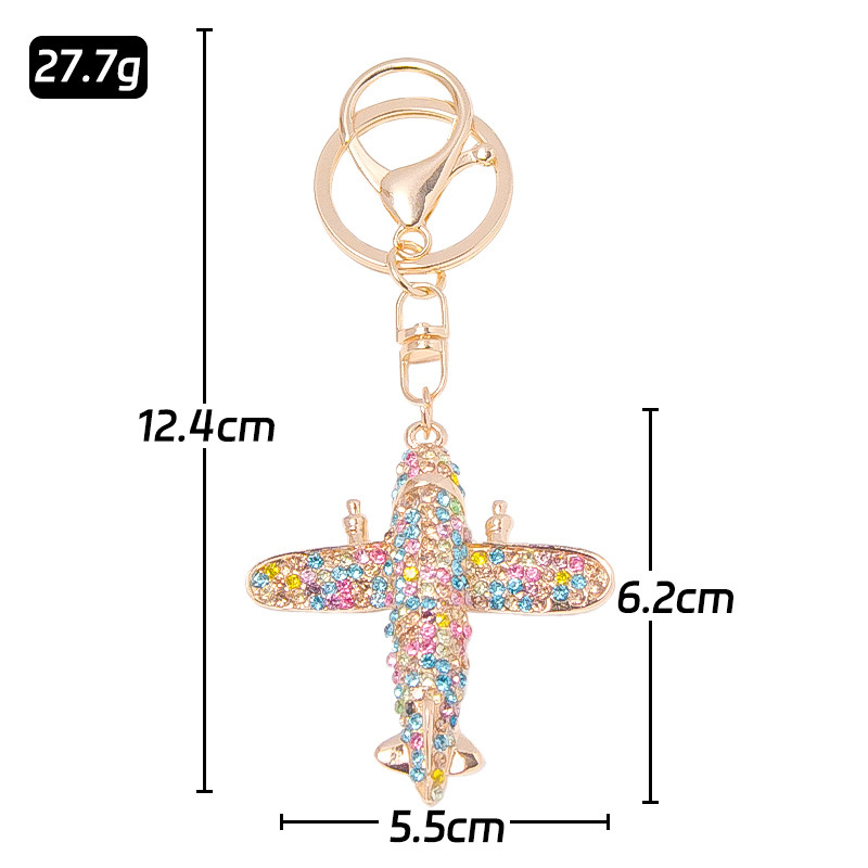 国境を越えた卸売航空機モデルキーホルダー車のバックパックキーペンダント金属子供の日のギフトキーホルダー|undefined
