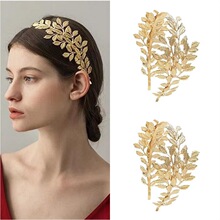 C 67387 Golden Leaf Olive Branch Headband ������Ҷ����