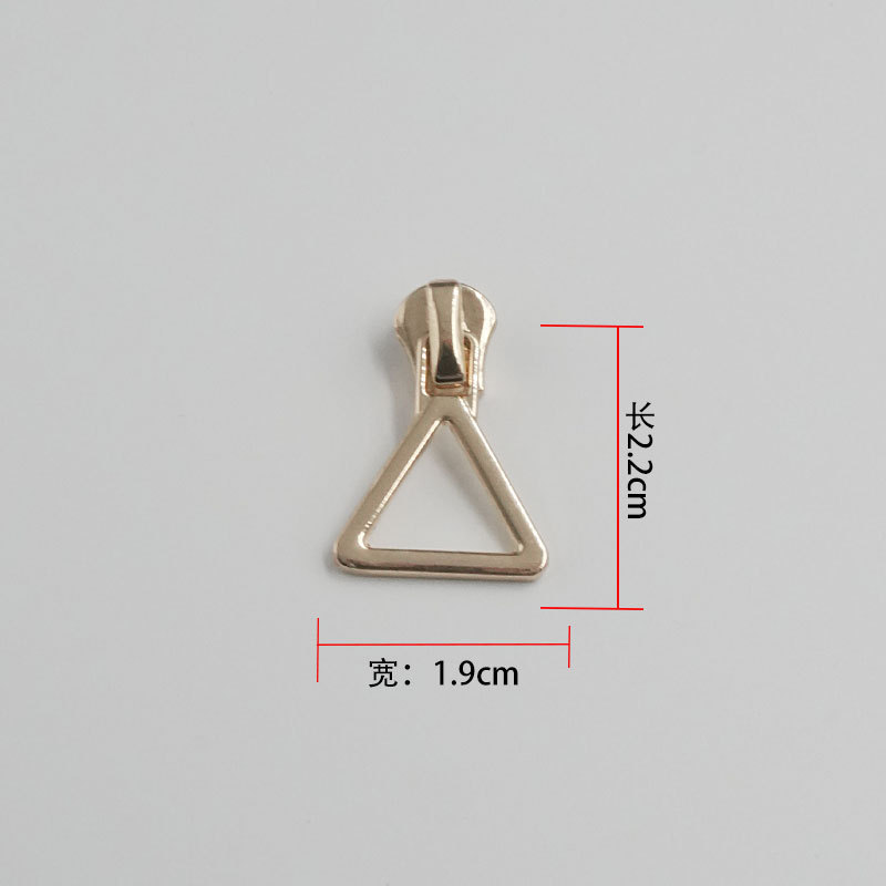 批发金属拉链头 3号拉链头浅金拉头拉片箱包拉链拉扣头5号拉链头|undefined