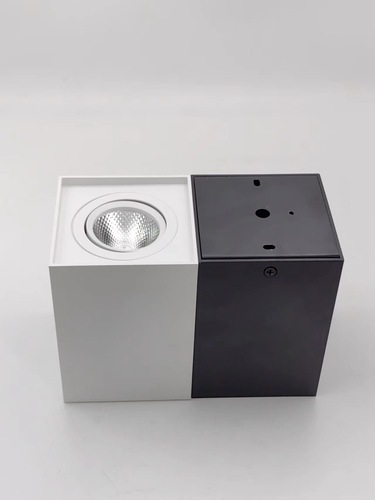 Shake your head to adjust the angle LED square surface-mounted anti-glare spotlight COB ceiling bold grille light home living room ceiling