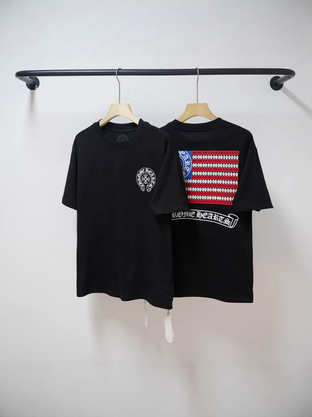 Camiseta de Manga Corta de Algodón, Corte Holgado y Estampado 3D de Cruz para Hombre y Mujer | Transpirable y Absorbe la Humedad