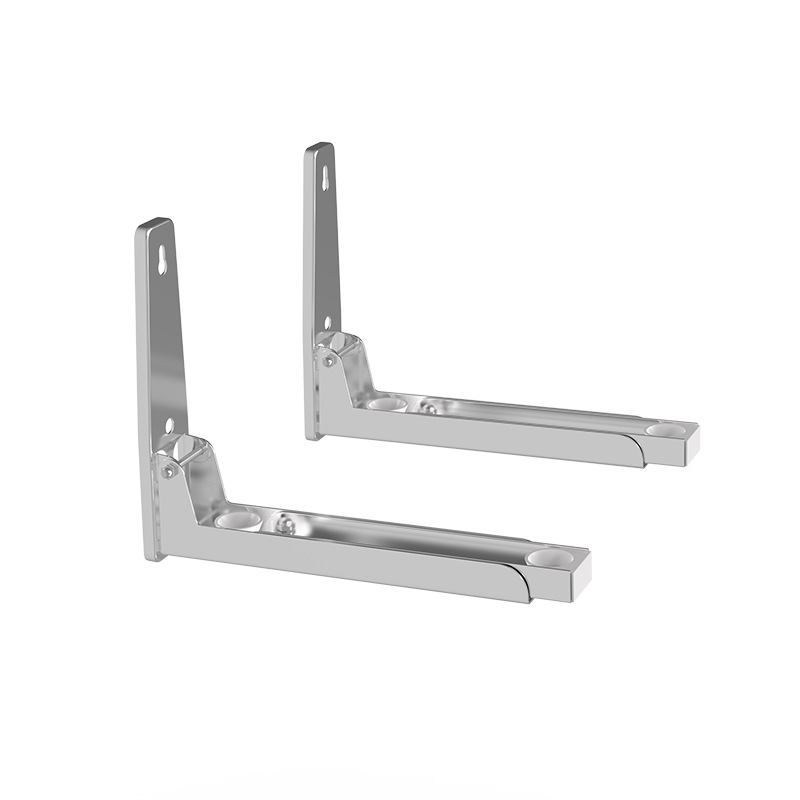 Plegable de acero inoxidable horno de microondas rack cocina montado en la pared retráctil horno de microondas rack horno rack soporte