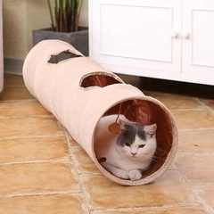 Amazonヨーロッパステーションで最も売れている新しい猫用トンネル、折りたたみ式ドリルホールトンネル、猫用おもちゃ卸売