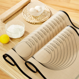 Food grade platinum silicone pizza dough pad non-stick chopping board thickened rolling dough pad multi-size baking mold