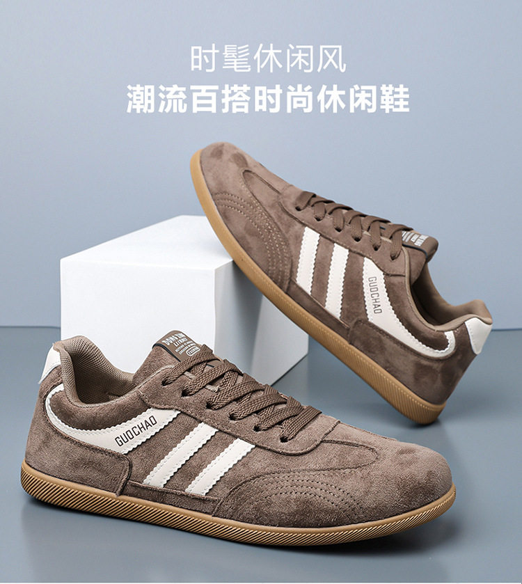 Giày sneaker nam cổ thấp thoáng khí phong cách retro, đế mềm, gót thấp 1–3 cm — 5516 màu kaki, 5516 màu đen, 5516 nâu chi tiết 6