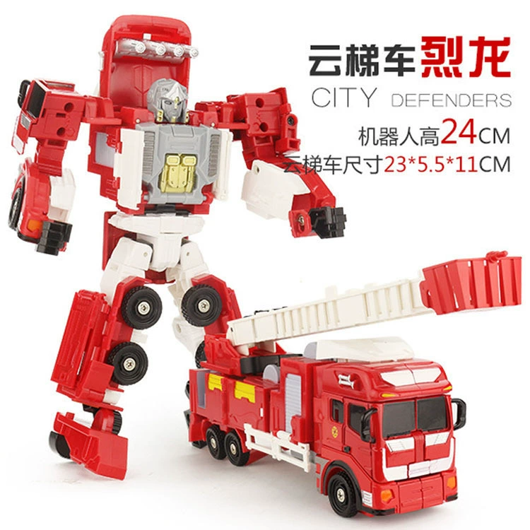 Kaiyu fire series alloy deformation five-in-one car King Kong robot model fast dragon wind boy