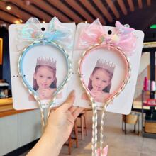 新款儿童假发辫超仙发箍可爱卡通鱼尾艾莎发饰女童发箍宝宝头扣