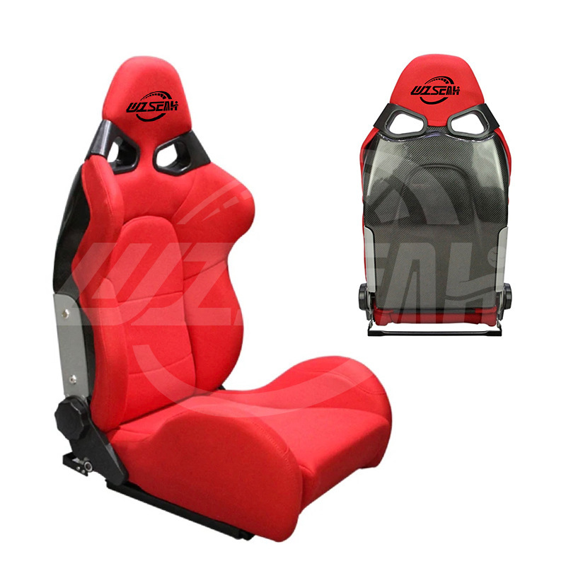 High Quality Carbon Fiber Racing Seat Adjustable Backrest Car Modified Seat